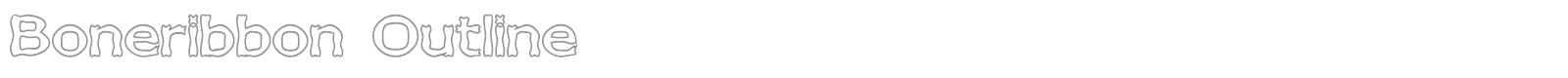 Boneribbon font preview